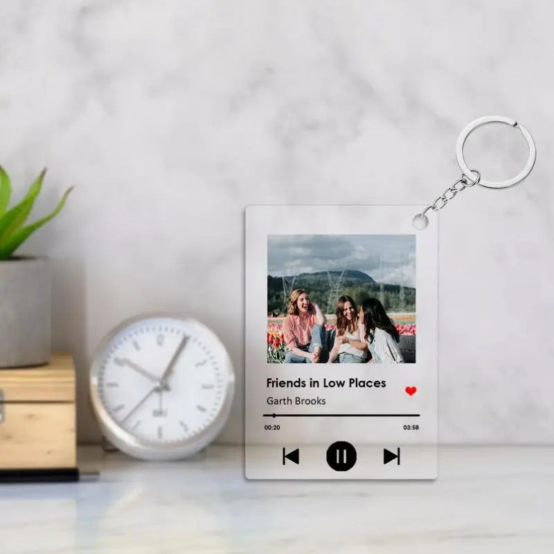 Personalized Spotify Photo Keychain