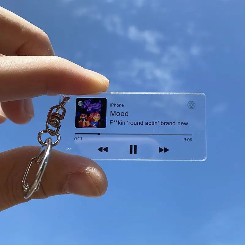 Personalized Spotify Photo Keychain