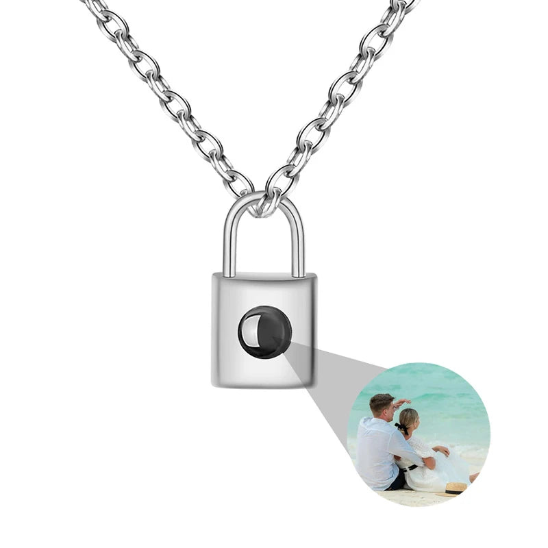 Custom Photo Projection Necklace with Picture Inside