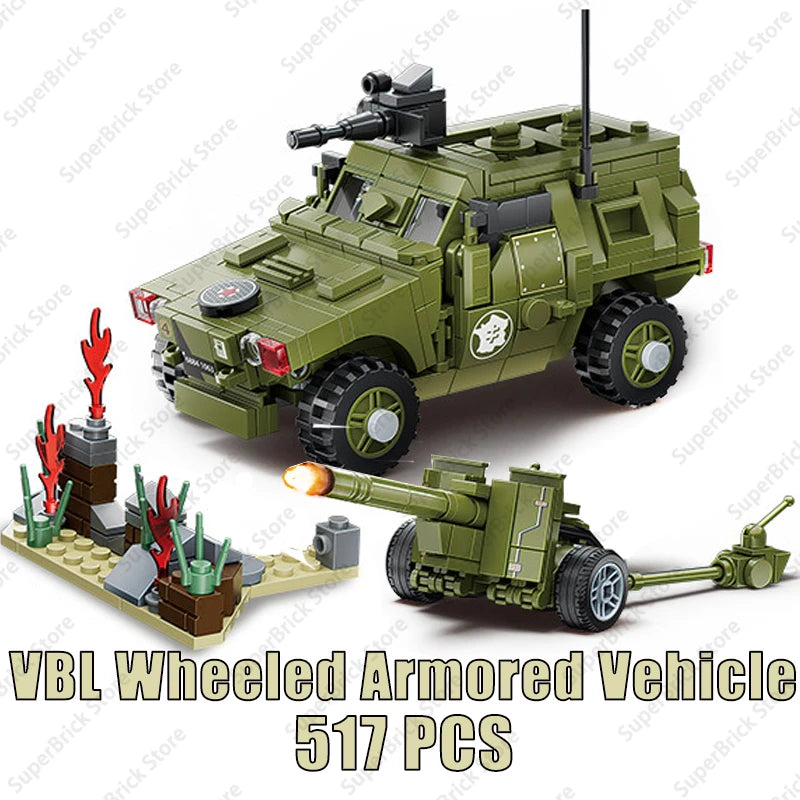 Infantry Fighting Car Model Building Blocks Sets Doll Brick Kid Toy