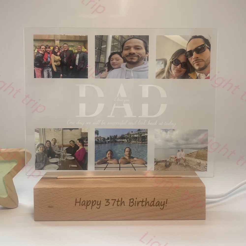 Personalized Night Light with Multi-Photo