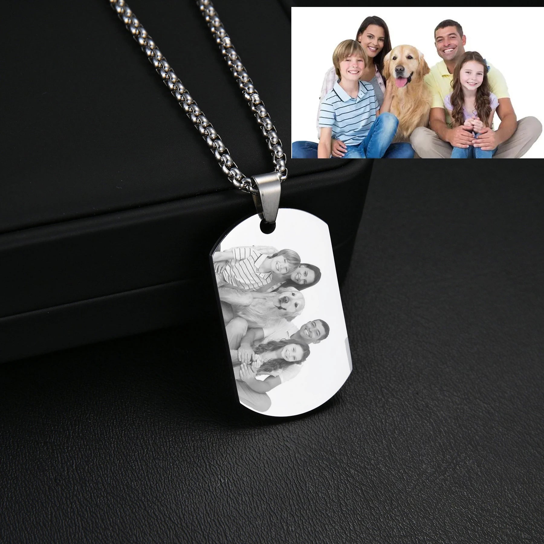 Personalized Necklace with Family Picture 