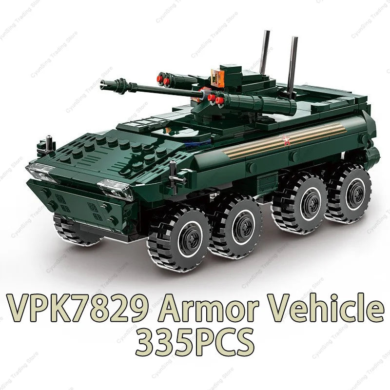 Infantry Fighting Car Model Building Blocks Sets Doll Brick Kid Toy