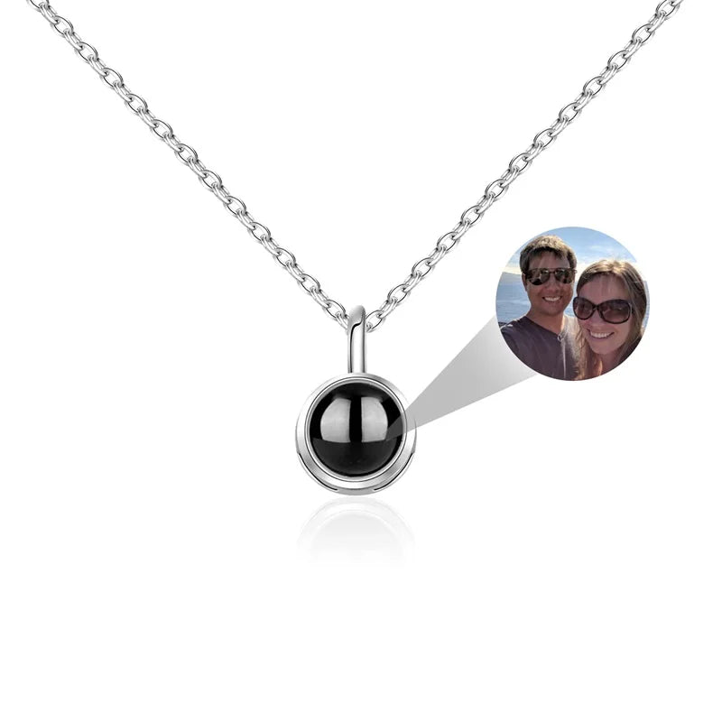 Custom Photo Projection Necklace with Picture Inside