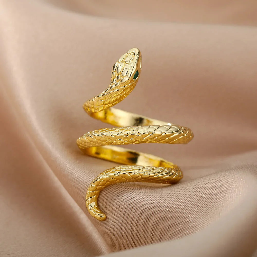 Stainless Steel Rings for Women snake