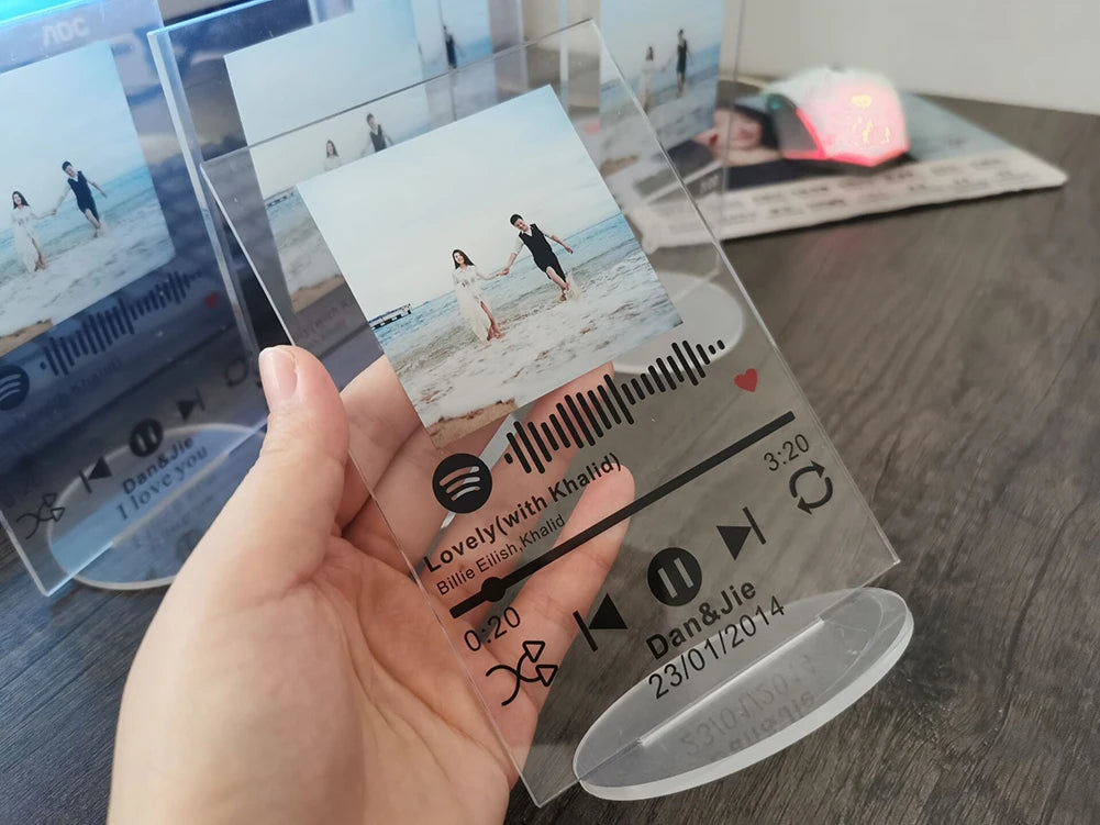 Personalized Spotify Plaque Music Acrylic Stand