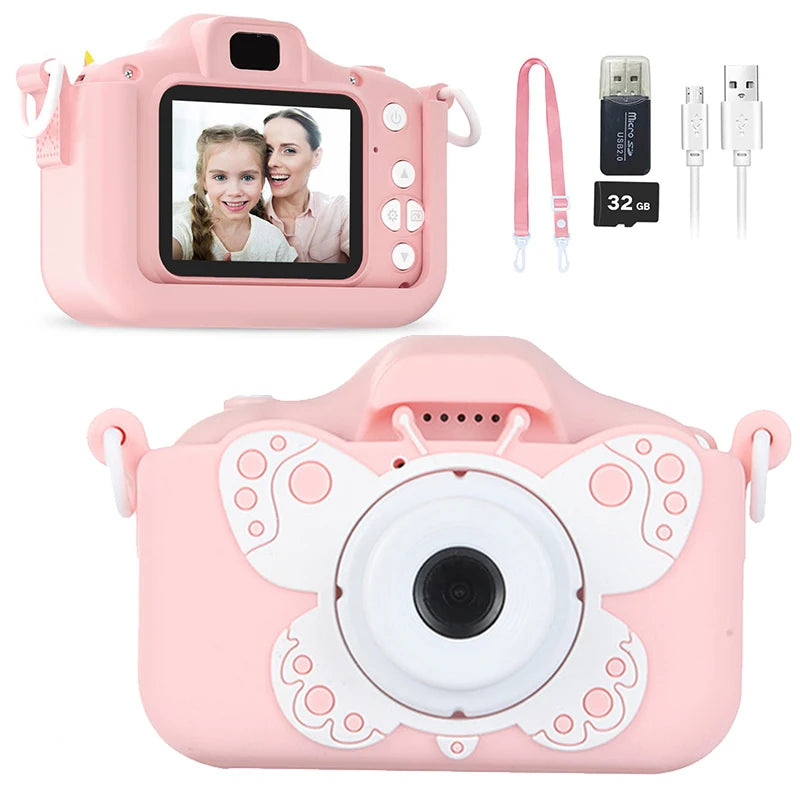 Kids Camera HD Digital Video Toddler Camera with Silicone Cover 