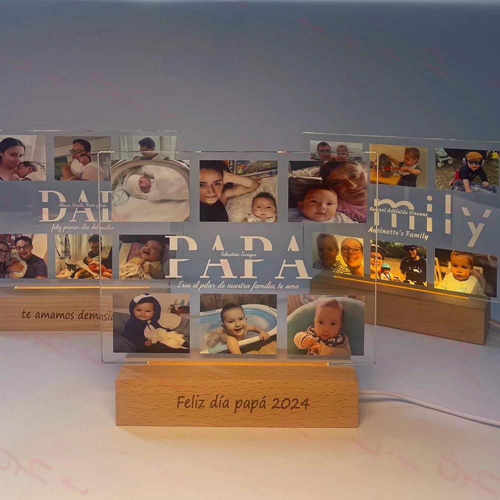 Personalized Night Light with Multi-Photo