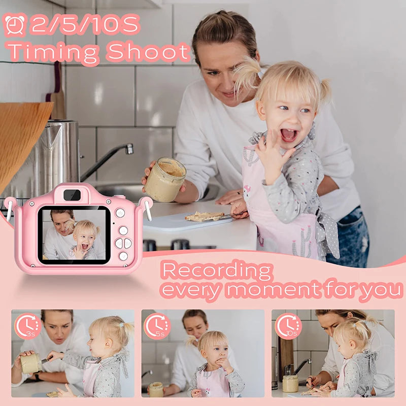 Kids Camera HD Digital Video Toddler Camera with Silicone Cover 