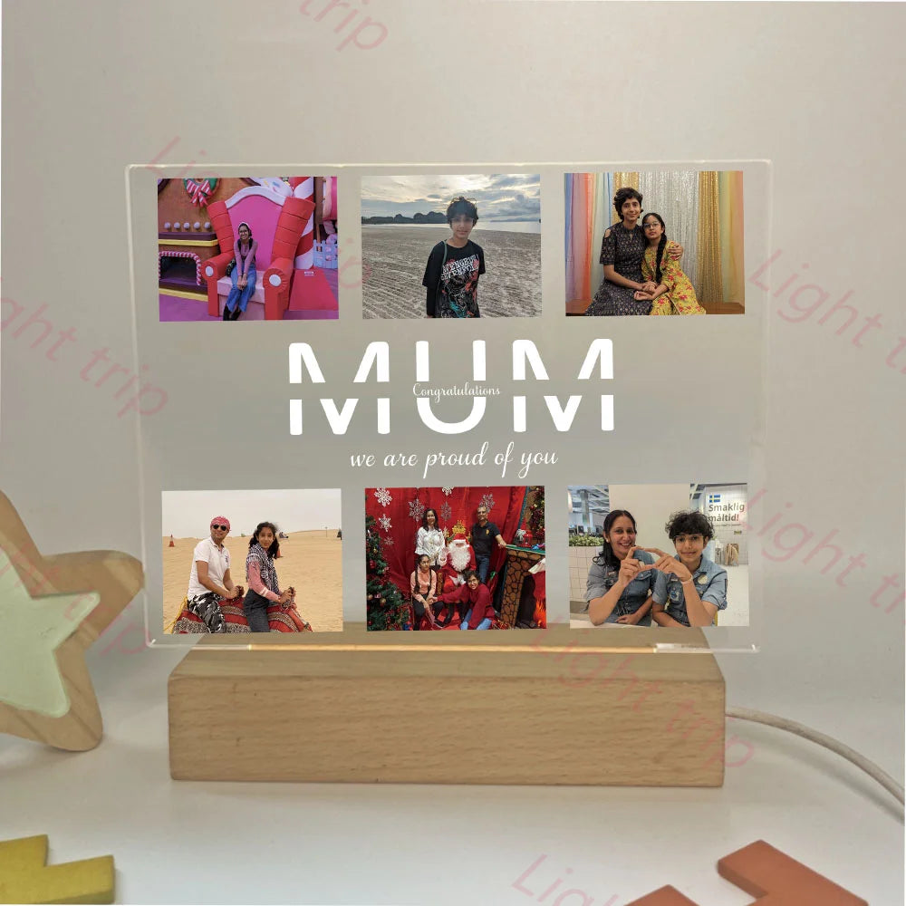 Personalized Night Light with Multi-Photo