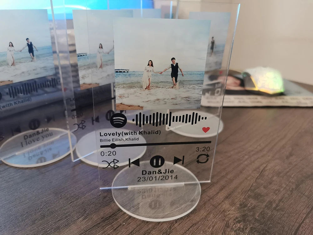 Personalized Spotify Plaque Music Acrylic Stand