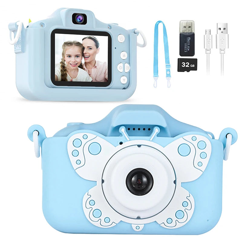 Kids Camera HD Digital Video Toddler Camera with Silicone Cover 