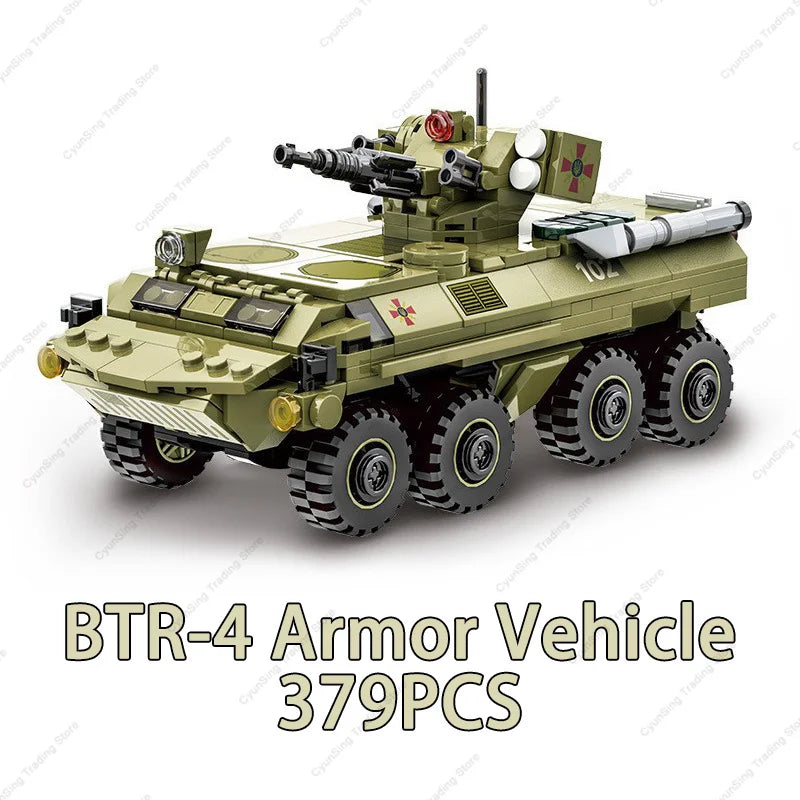 Infantry Fighting Car Model Building Blocks Sets Doll Brick Kid Toy