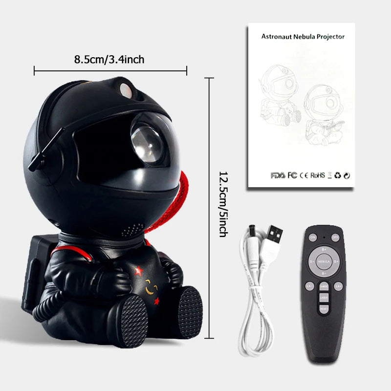 Star and Galaxy Night Light Projector with Astronaut Shape