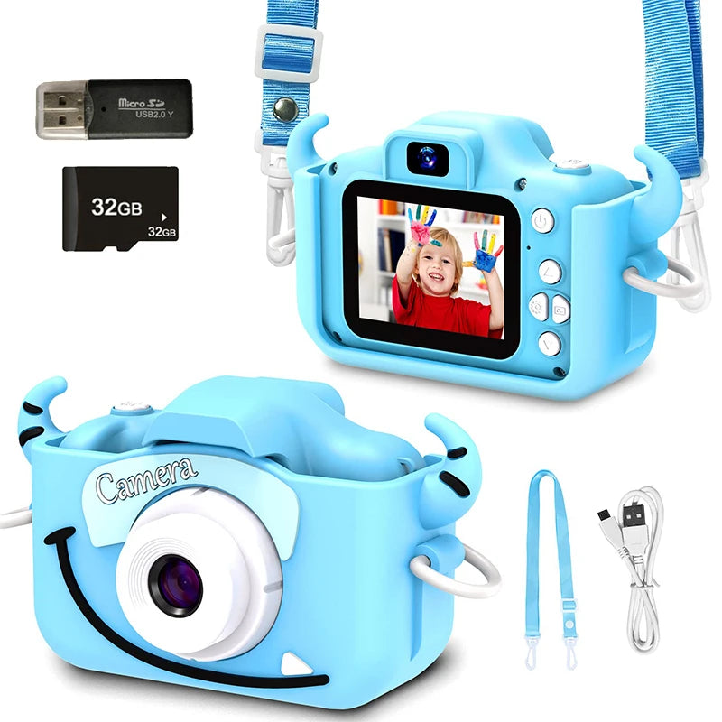 Kids Camera HD Digital Video Toddler Camera with Silicone Cover 