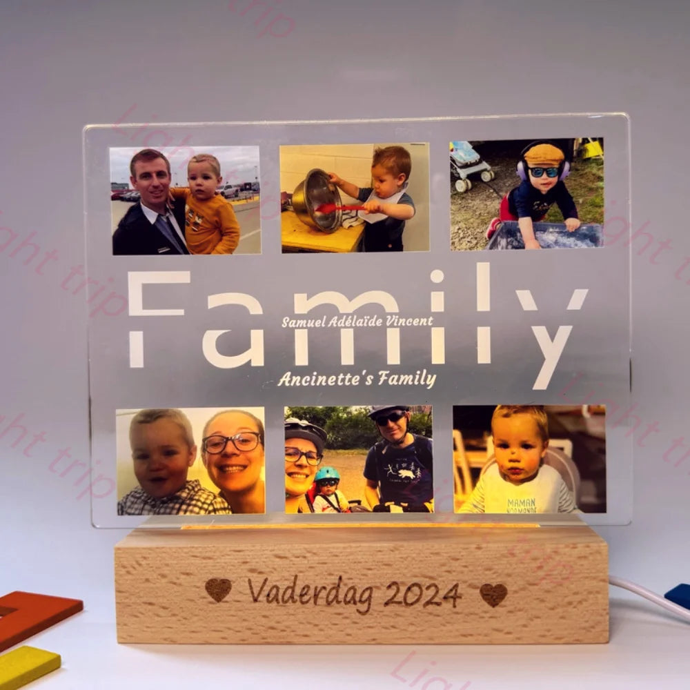 Personalized Night Light with Multi-Photo