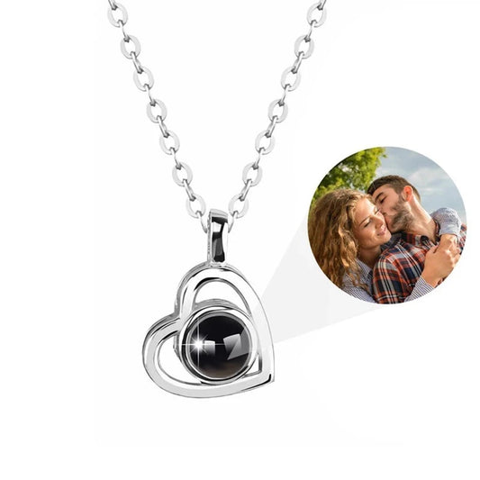 Custom Photo Projection Necklace with Picture Inside