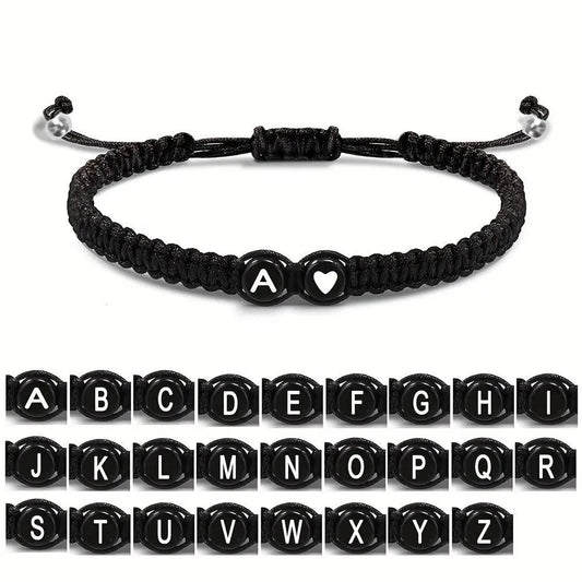 Handmade Adjustable A-Z Name Braided Bracelets 