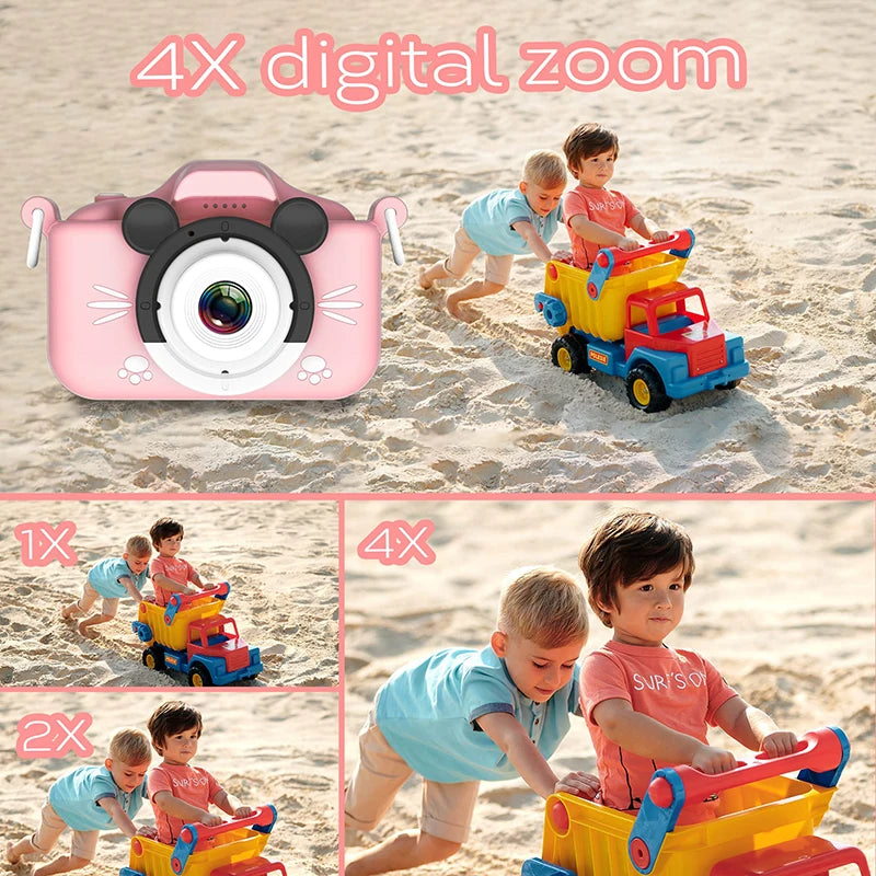 Kids Camera HD Digital Video Toddler Camera with Silicone Cover 