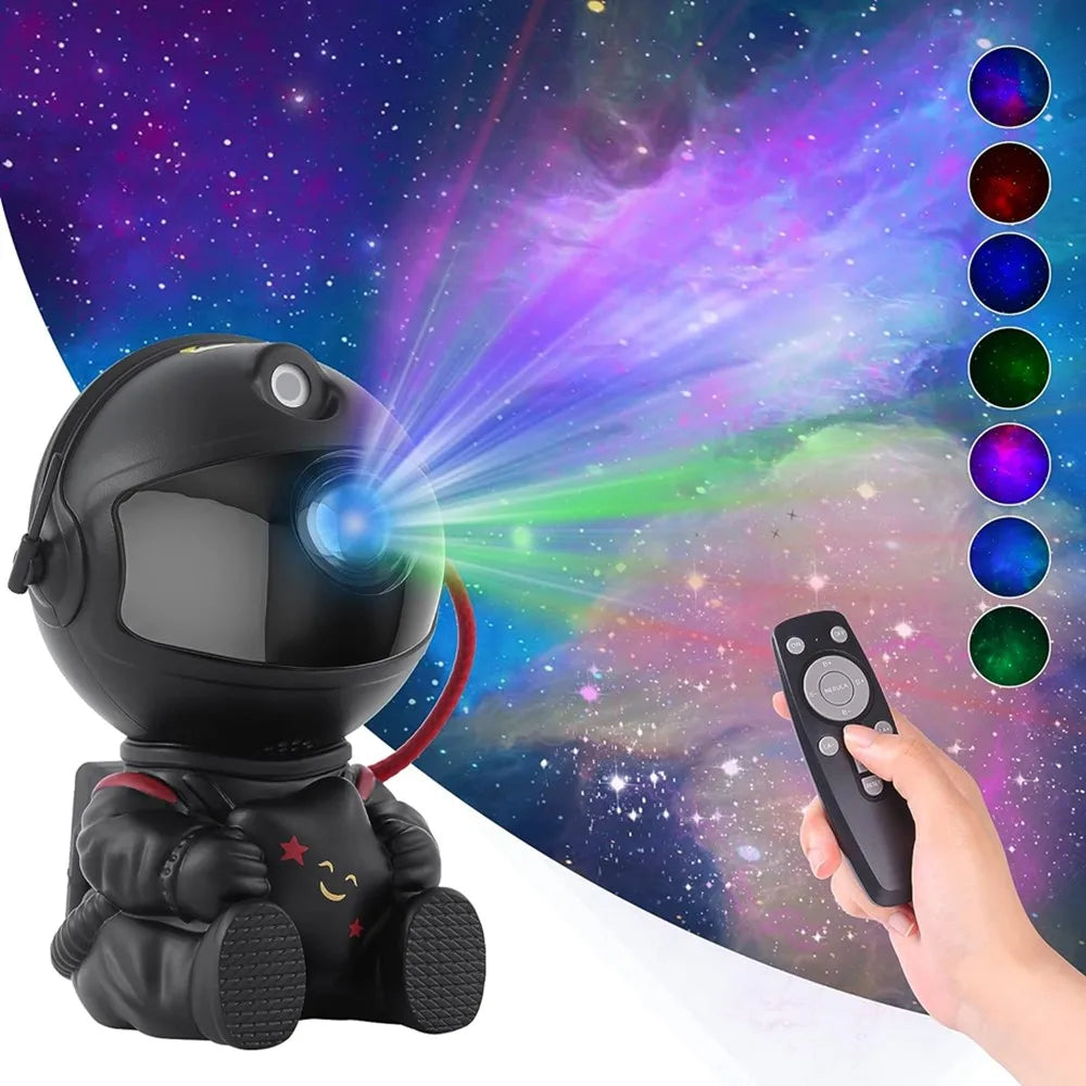 Star and Galaxy Night Light Projector with Astronaut Shape