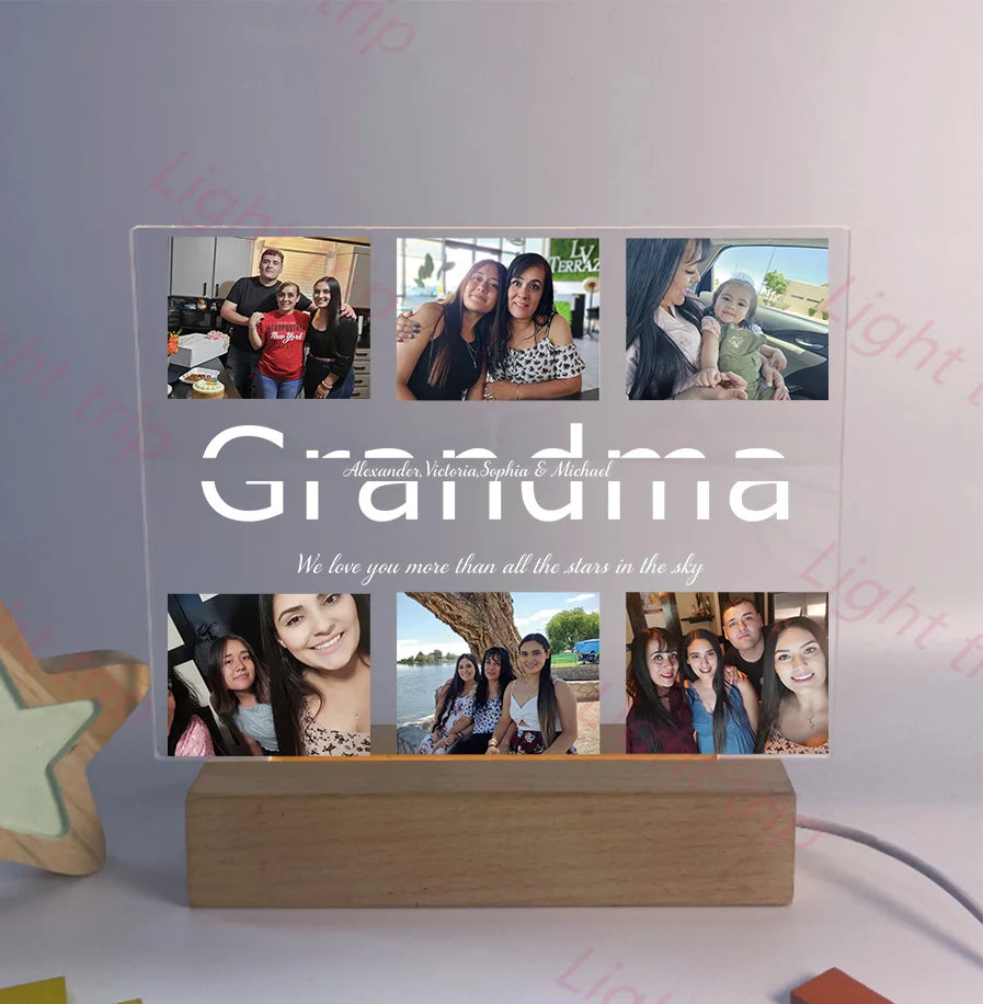 Personalized Night Light with Multi-Photo