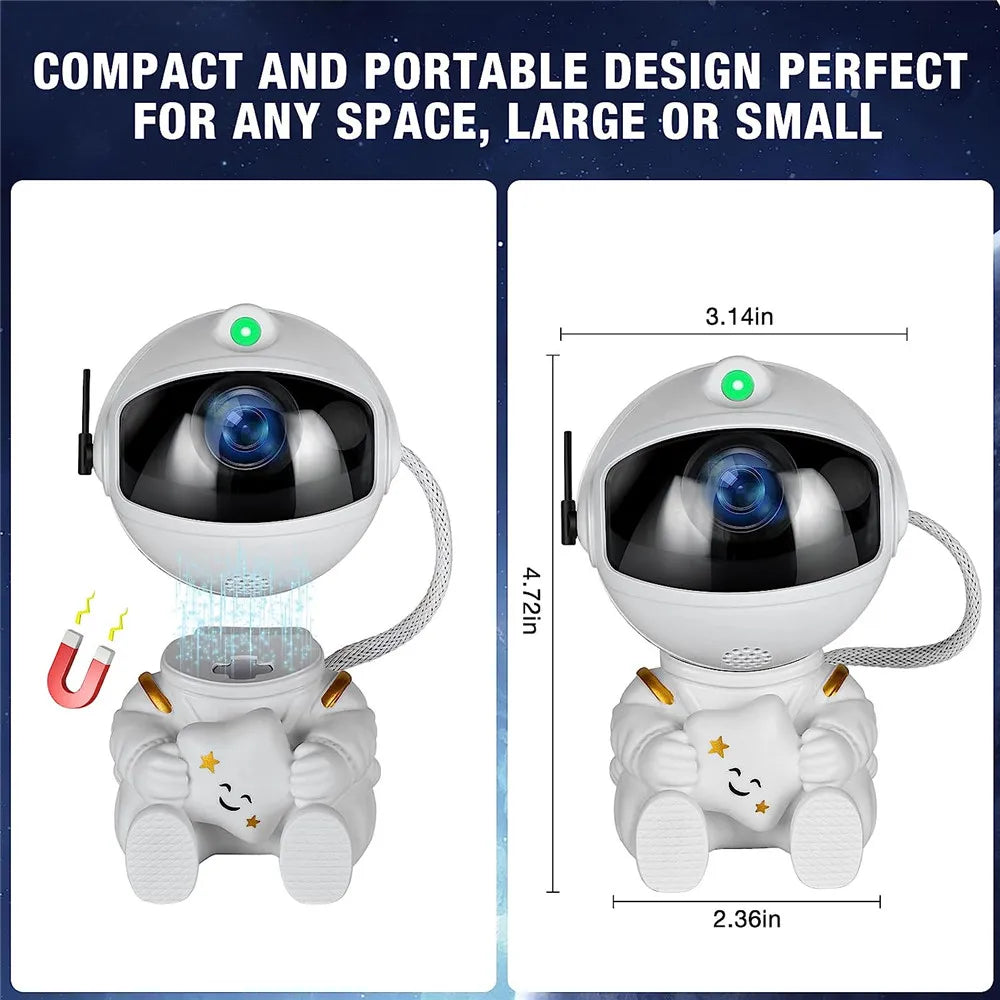 Star and Galaxy Night Light Projector with Astronaut Shape