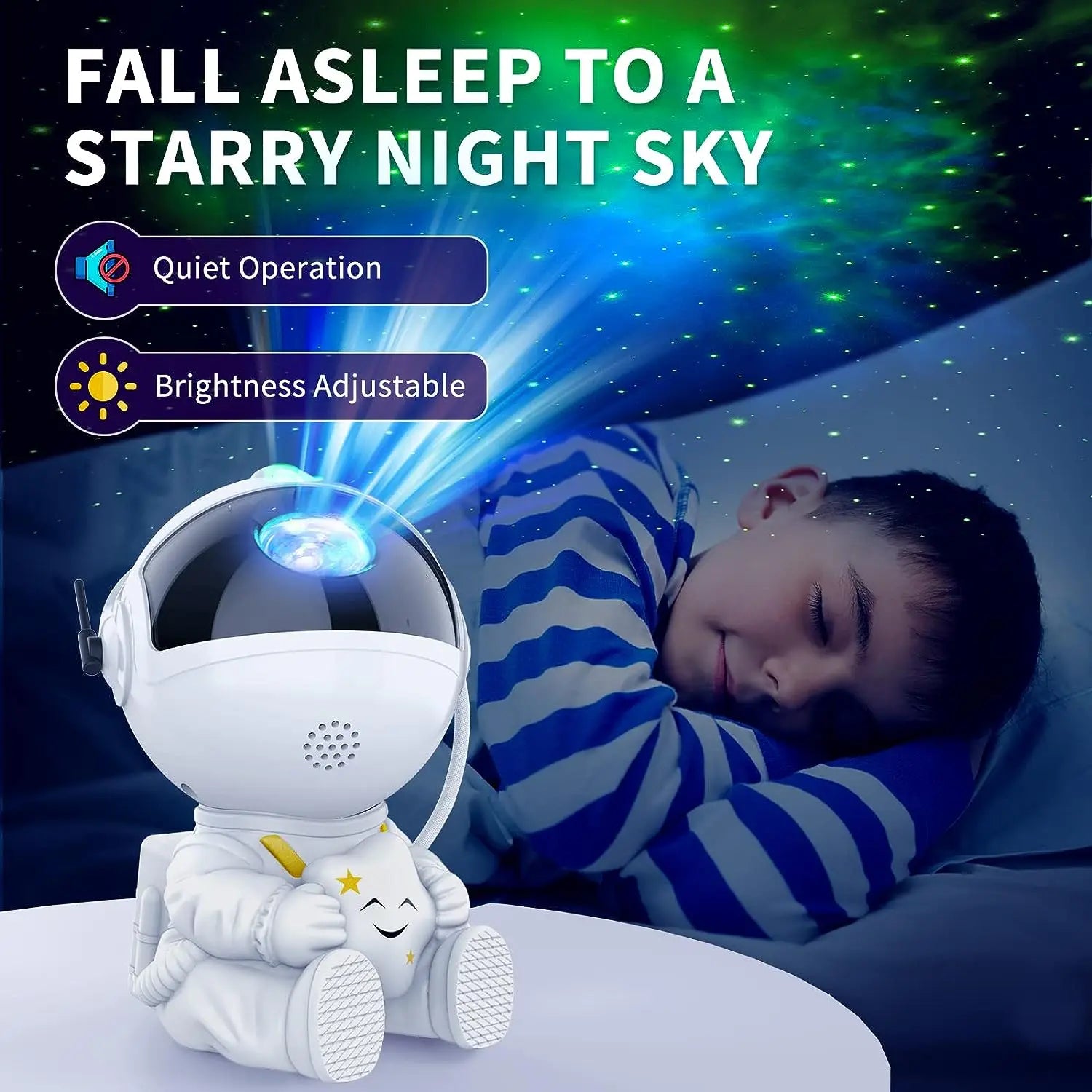 Star and Galaxy Night Light Projector with Astronaut Shape