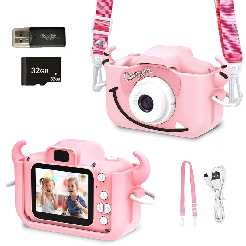 Kids Camera HD Digital Video Toddler Camera with Silicone Cover 