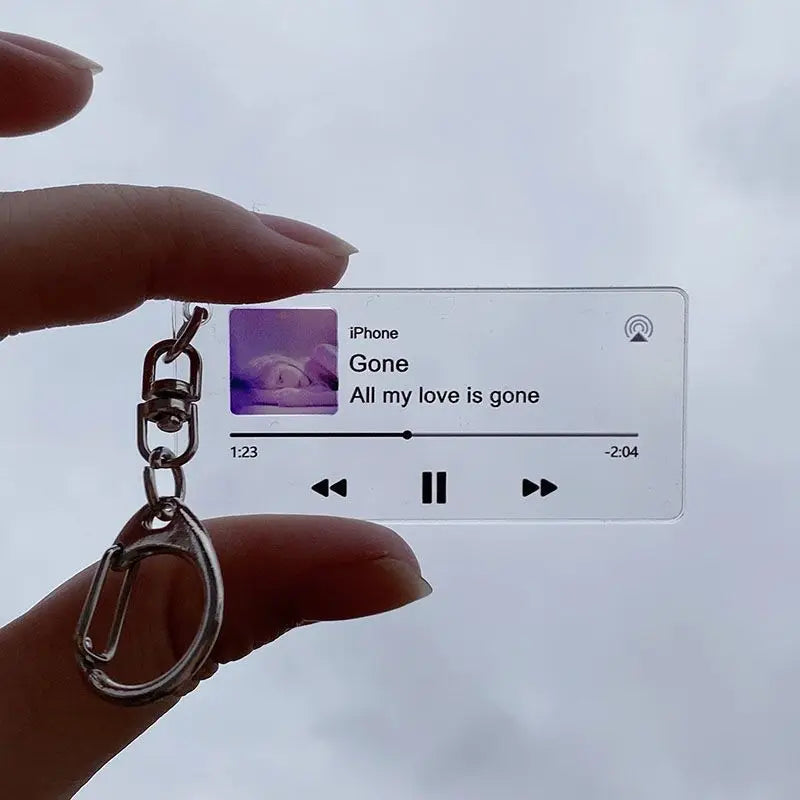 Personalized Spotify Keychain